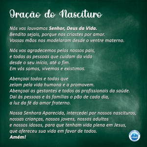 Nesta sexta-feira, 8 de outubro, é celebrado o Dia do Nascituro. Para as comunidades, paróquias e dioceses de todo o país, a data é um momento especial para realizar um Sinal da Esperança. O chamado, promovido pela Comissão Episcopal Pastoral para a Vida e a Família da Conferência Nacional dos Bispos do Brasil (CNBB), é acender velas, com o objetivo de “propagar a Luz de Cristo para que possa iluminar e abençoar as vidas das pessoas vulneráveis”. A Oração do Nascituro deve acompanhar as velas acesas e ser realizado em frente a uma Igreja, numa praça pública ou lugar que identificar mais apropriado. 